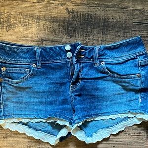 American Eagle Shorts with Lace Trim